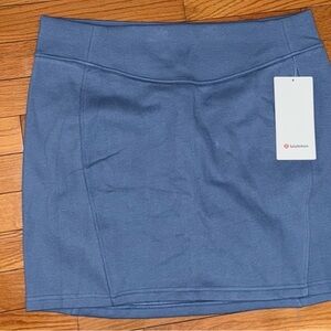 NWT lululemon athletica Slate Blue Active Mini Skirt